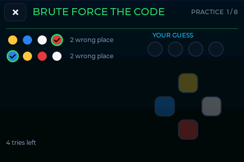 TACT CLASSIFIED mission: brute force the code hacking minigame