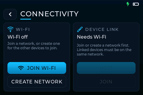 TACT connectivity: join Wi-Fi or create its own network