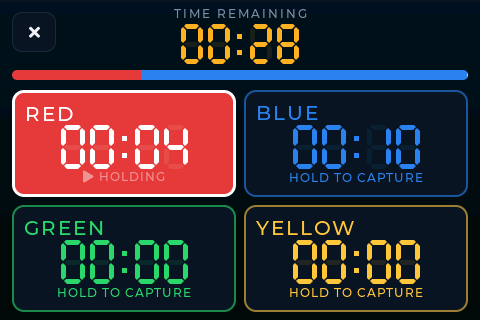 TACT Domination control point with time held per team