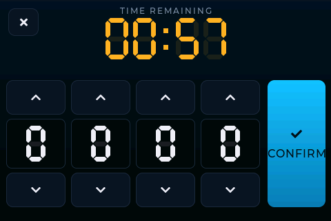 TACT Passcode mode: enter the code before time runs out